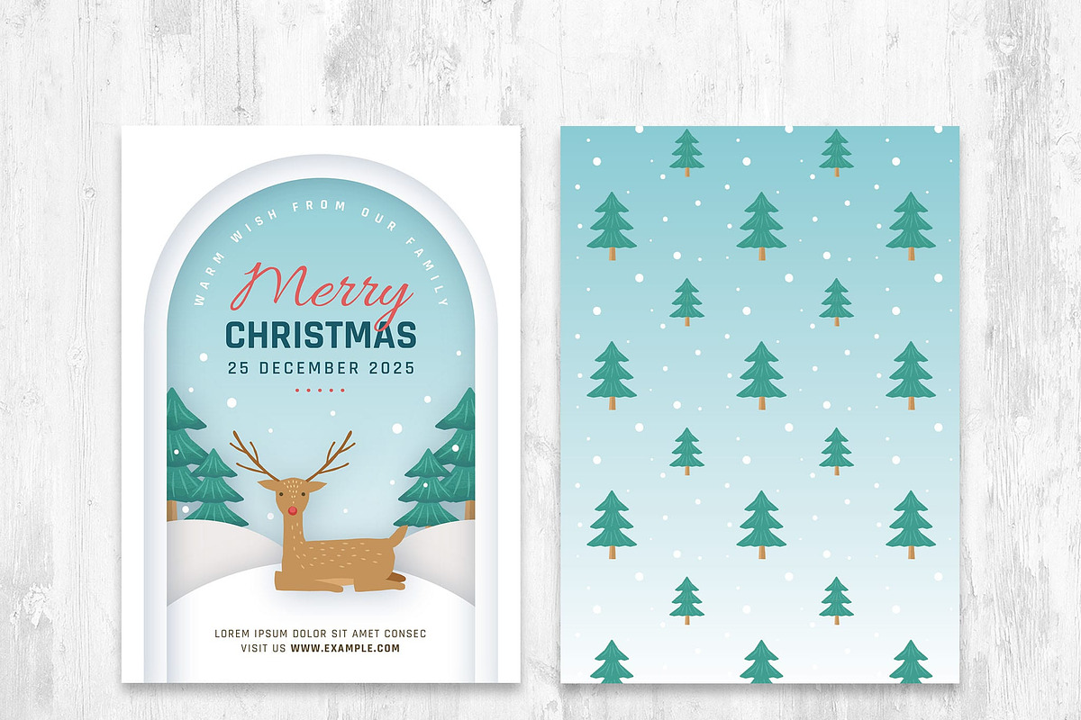 Christmas Greeting Card Templates, a Card Template by BrandPacks (Photo 9 of 11)