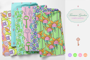 Treasure Garden - Seamless Patterns