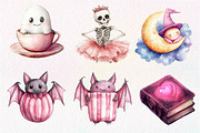 Pink Halloween Clipart PNG, an Illustration by Dream Creation (Thumbnail 5 of 7)