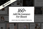 160+ Showit Add-On Canvas Templates, a Websites & App Template by Amanda Pena Design (Thumbnail 1 of 11)
