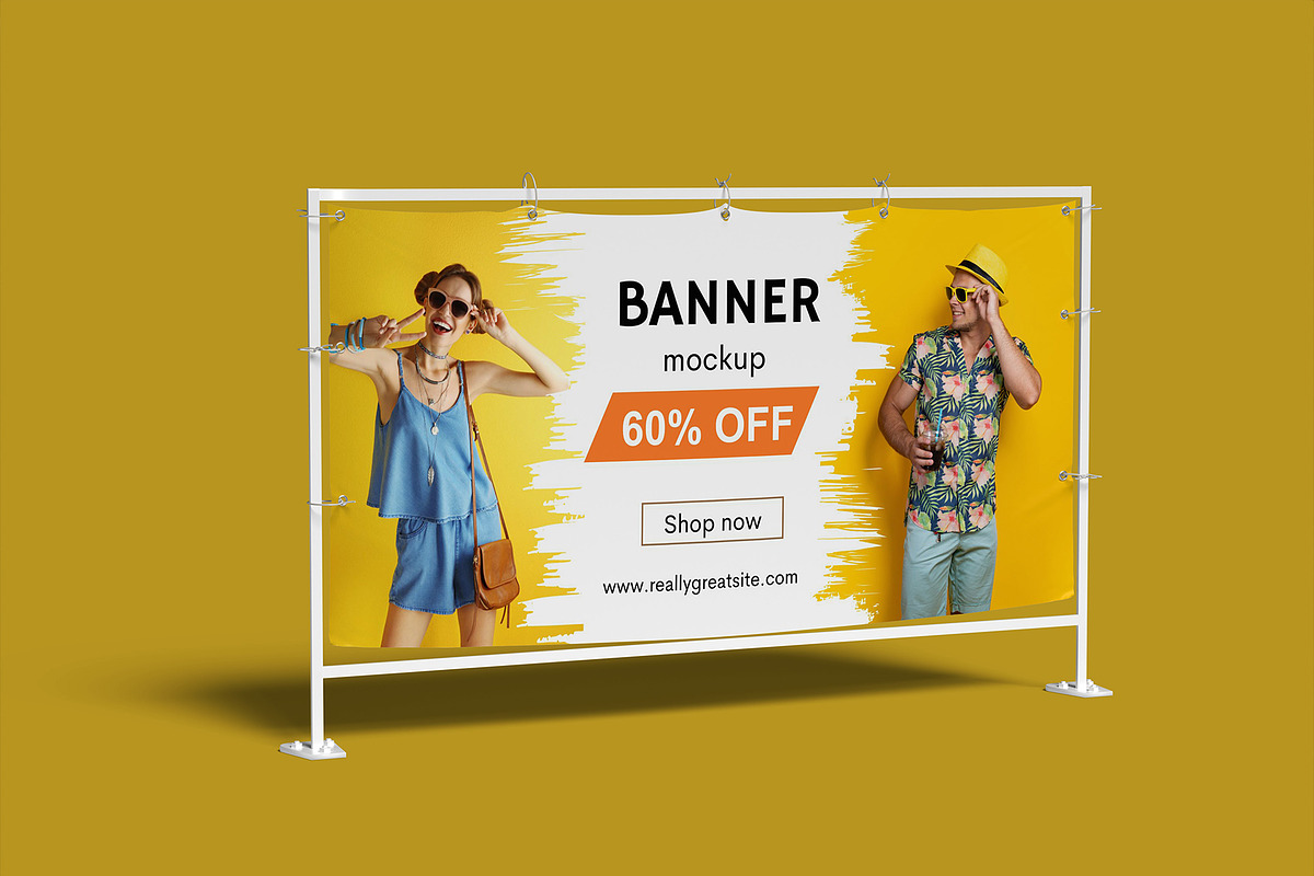 Banner Mockup, a Product Mockup by Bangdastudio (Photo 3 of 7)