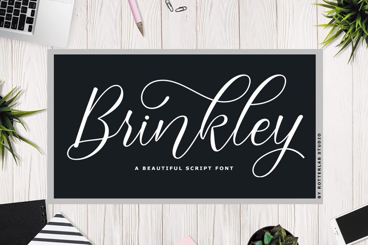 Brinkley, a Script Font by Rotterlab Studio (Photo 1 of 8)