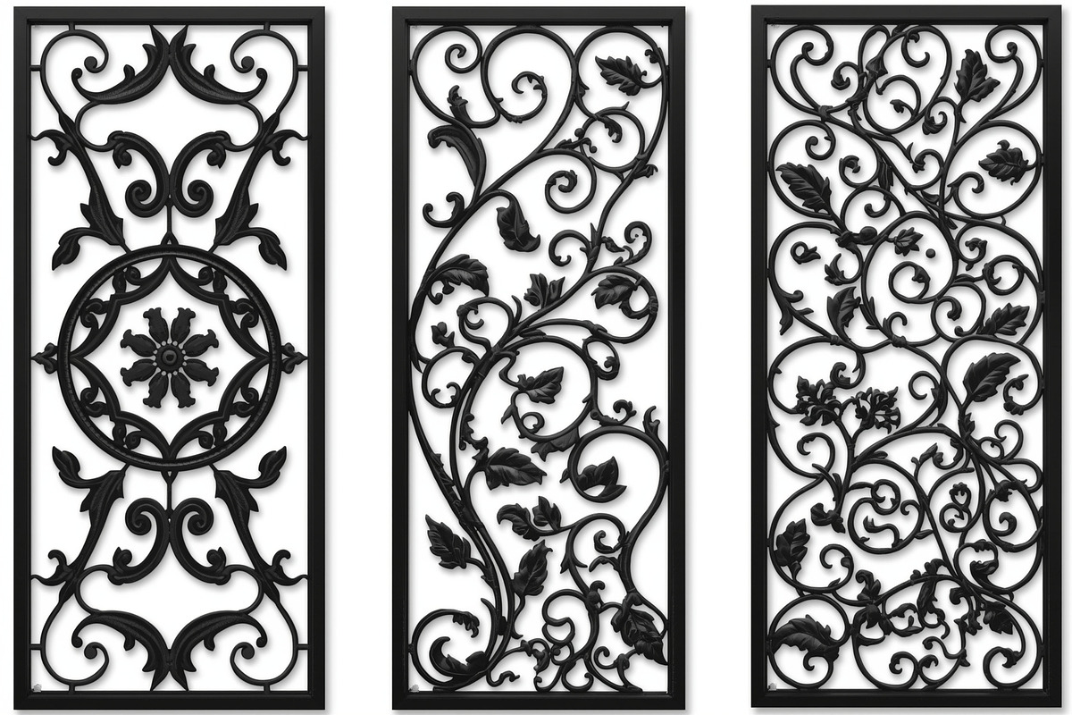Decorative Floral Panel Silhouette, an Illustration by musafir_fashion (Photo 12 of 21)