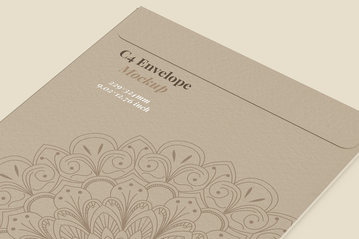 Envelope C4 Mockup - 12 Views, a Packaging Mockup by Illusiongraphic (Photo 21 of 24)