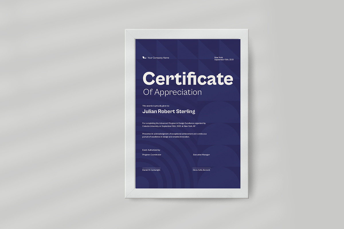 Course Completition Certificate, a Stationery Template by Neermana (Photo 4 of 4)