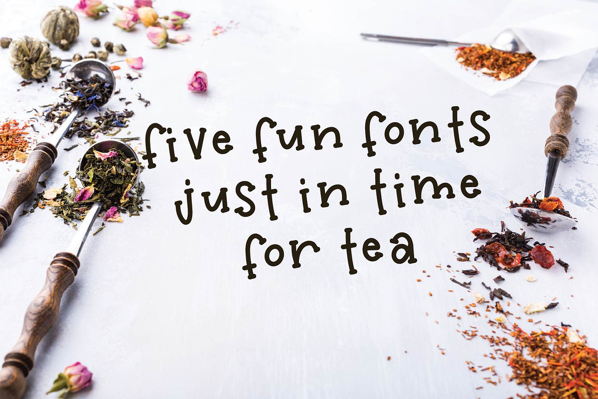 Tea Bundle - A Varie-Tea Font Pack! preview 2