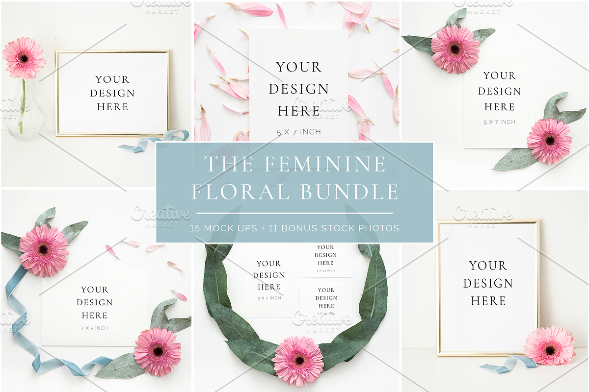 The Feminine Floral Bundle, a Print Template by Imperium Nordique (Photo 1 of 5)