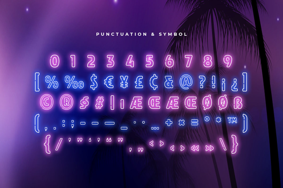 Neon Light - Futuristic Neon Font, a Sans Serif Font by Hamz Studio (Photo 10 of 16)
