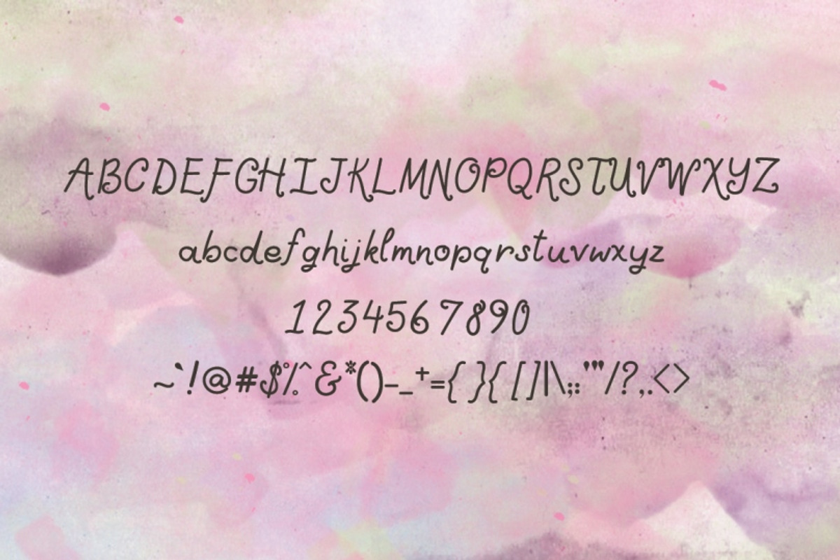 Little Louise, a cutesy font preview 5