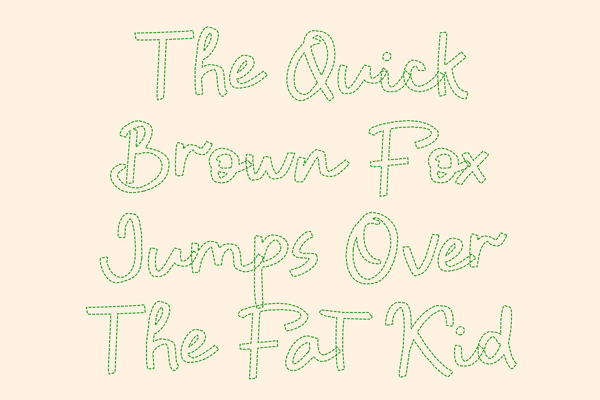 CS Blimie Dashed, a Script Font by Craft Supply Co. (Photo 5 of 8)