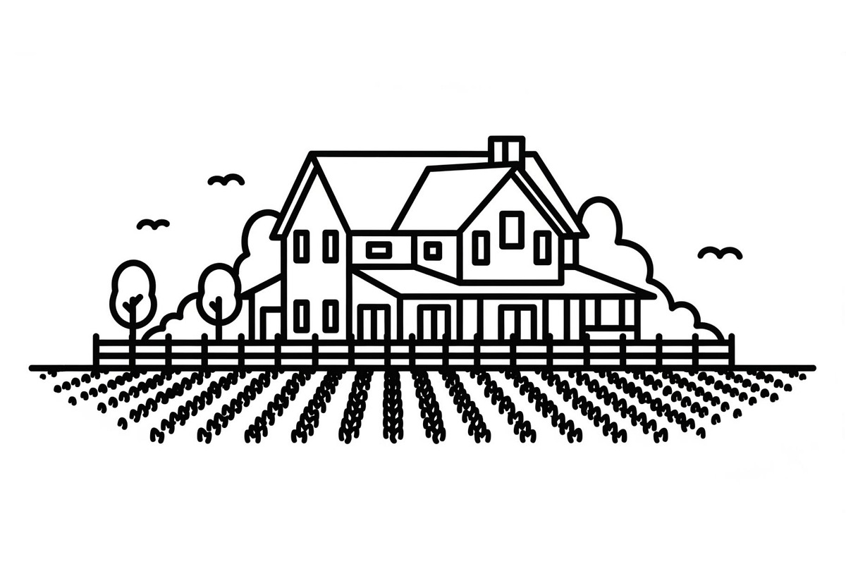 Simple Cottage Coloring Pages, an Object Graphic by Designer_Momina (Photo 6 of 6)