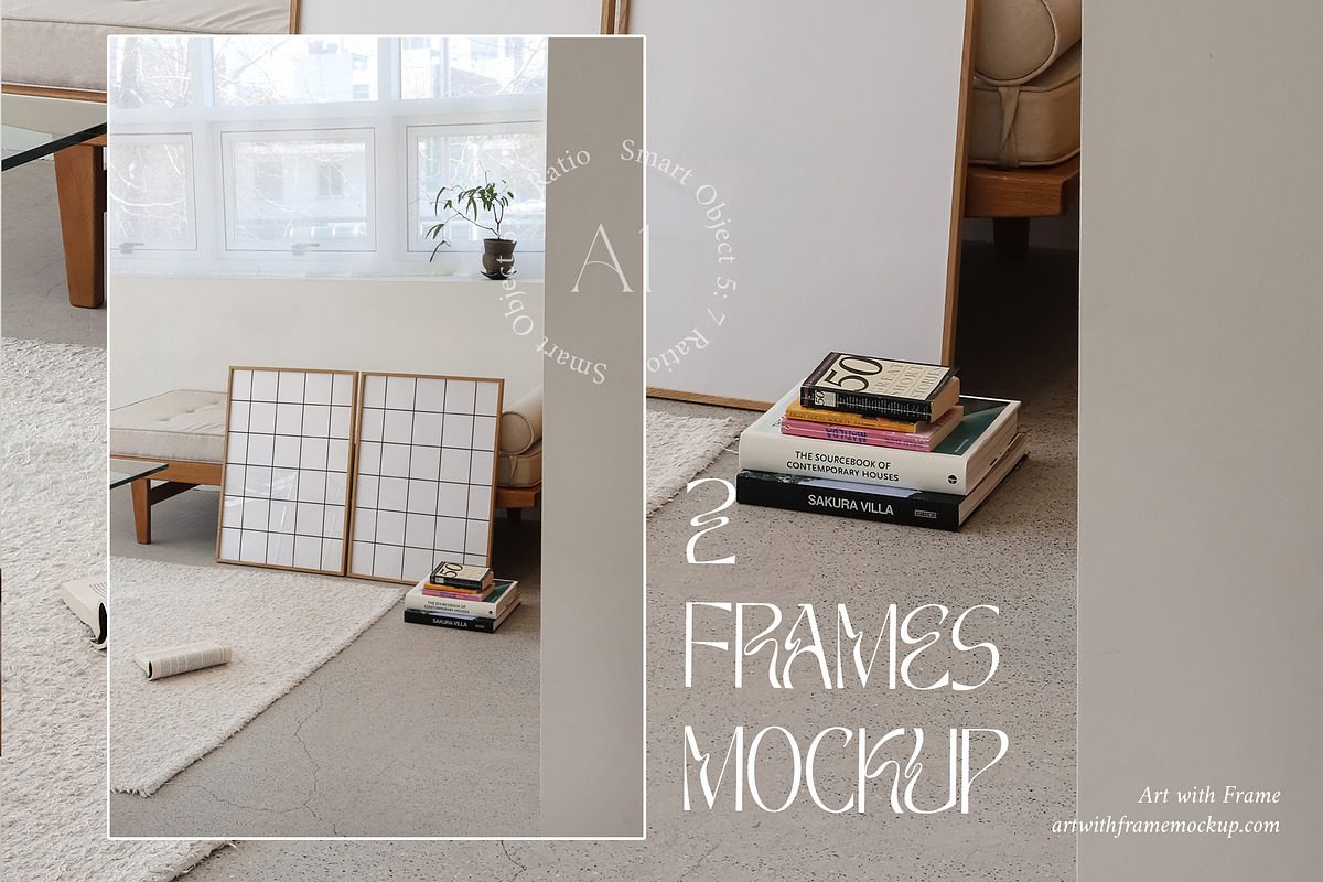 51 Frame Mockups - Vintage Furniture, a Product Mockup by ArtwithFrame (Photo 36 of 50)