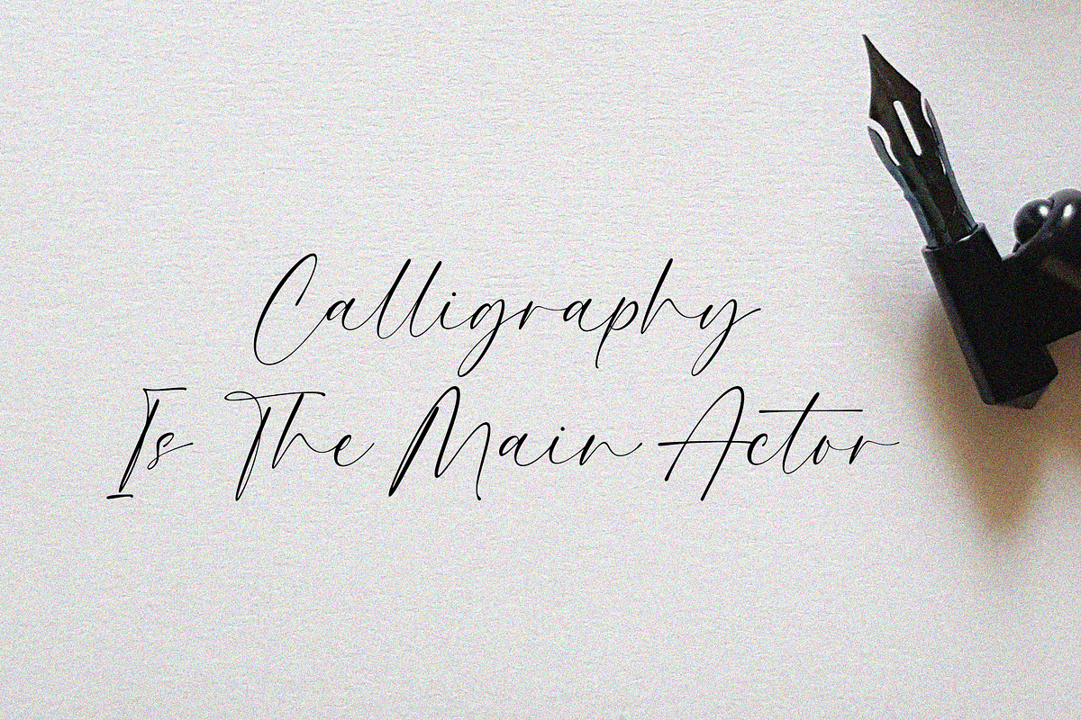 Adoraline Script Calligraphy Font, a Script Font by Pen Culture (Photo 7 of 11)