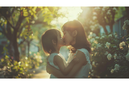 Happy loving family. Mother and, a Person Photo by ZinetroN