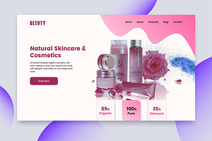 Skincare Landing Page Design