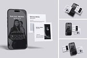 Social Media Mockup, an iPhone Mockup by Pikachudesign (Thumbnail 1 of 5)