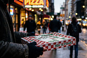 Cardboard Pizza Box Mockup, a Packaging Mockup by Designer Dude (Thumbnail 1 of 2)