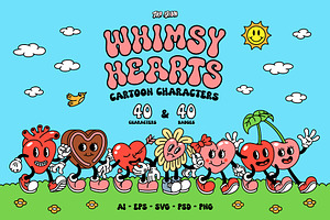 Whimsy Hearts Cartoon Characters