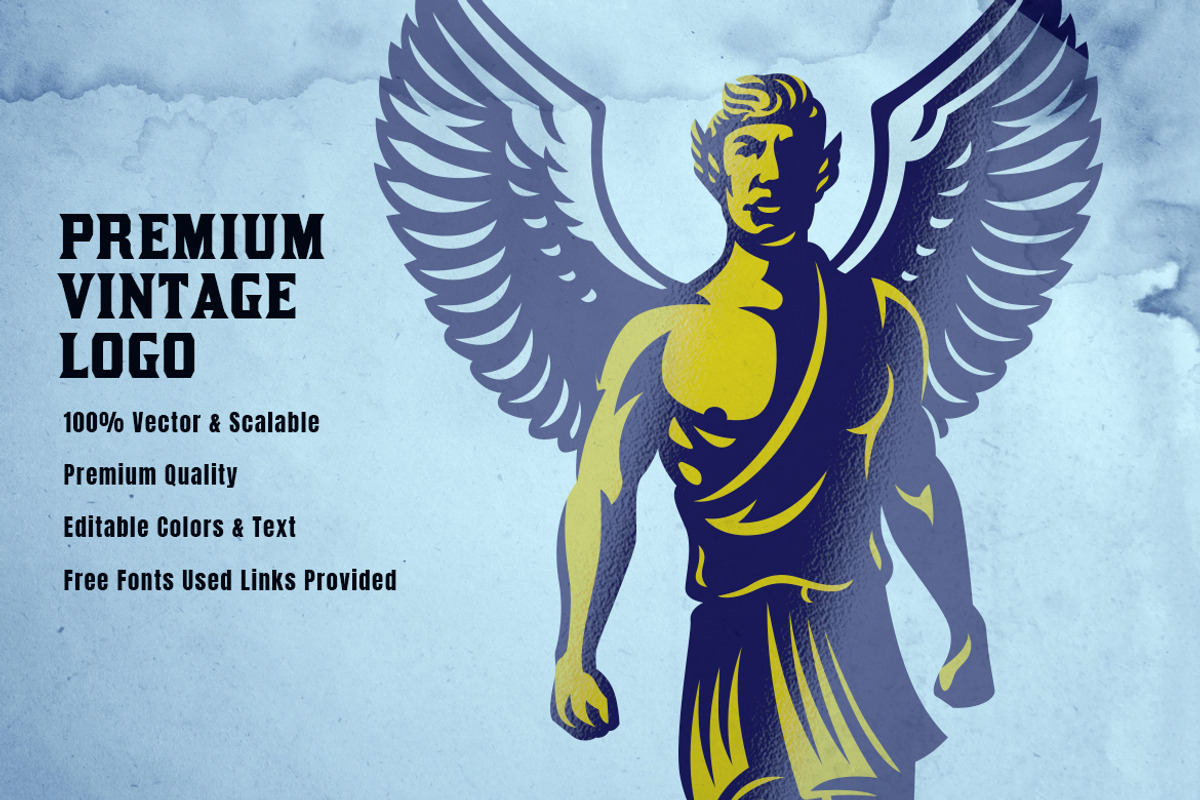 Guardian Angel Mythical Mascot Logo, a Branding & Logo Template by RMPL.std (Photo 3 of 3)