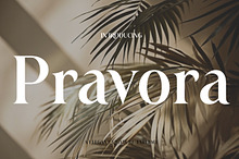Pravora | Modern Serif Typeface
