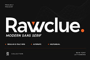 Rawclue - Modern Sans Serif, a Font by Lettermine (Thumbnail 1 of 10)