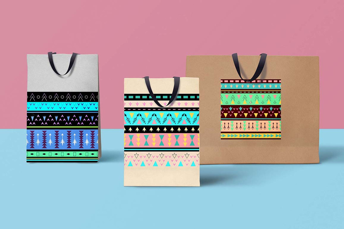 8 Boho tribal style patterns, a Pattern Graphic by DinaraChernaya (Photo 3 of 3)