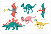 38 Dinosaur Elements x3 Styles, a Graphic by monkik (Thumbnail 5 of 22)