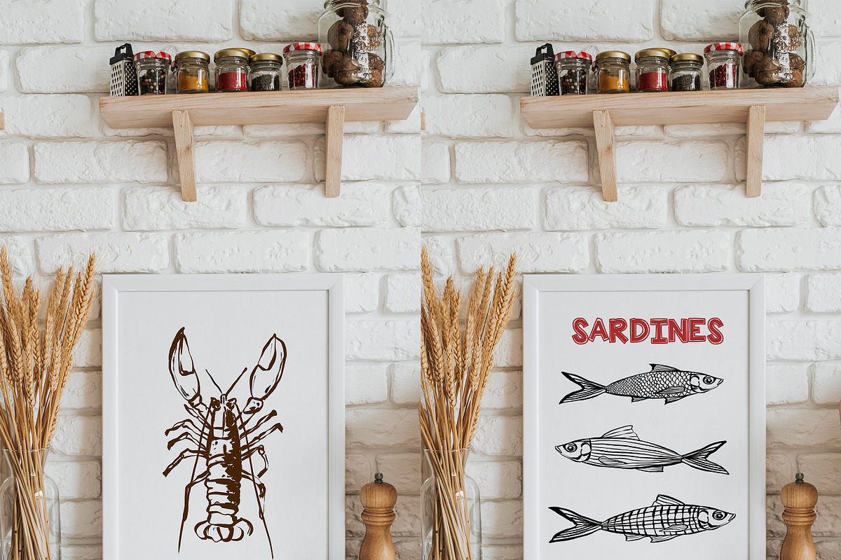 Mediterranean Delicious Food, a Brushes & More by HabitusDesigns (Photo 2 of 11)