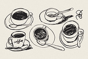 Coffee sketches, a Food Illustration by Twisted Tail (Thumbnail 4 of 5)