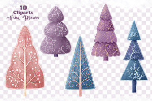 Whimsical Christmas Trees Collection