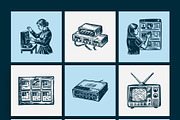 Vintage Communication Illustration, a Technology Illustration by Prosymbols (Thumbnail 8 of 10)