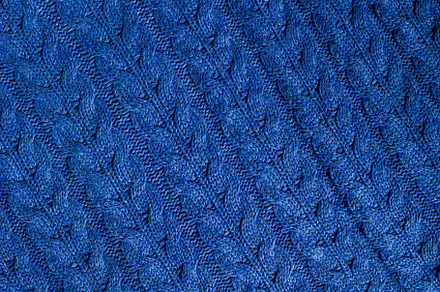 Background with a blue braided drawing