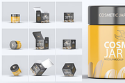 Cosmetic Jar & Box Mock-up, a Packaging Mockup by DesignRushMarket (Thumbnail 1 of 7)