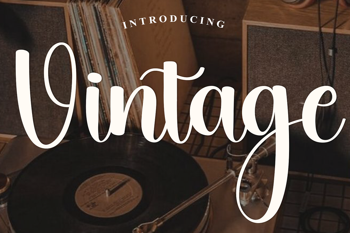 Vintage, a Handwritten Font by FreshTypeINK (Photo 1 of 7)