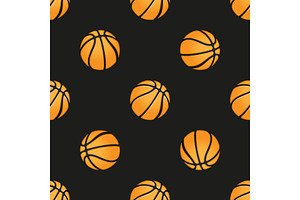 Universal vector basketball seamless