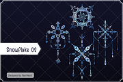 28 Snowflake 02 NHD, a Brush Add-On by Nan'Heidi (Thumbnail 2 of 4)