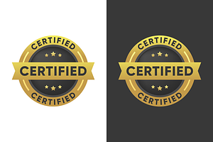 Certified Stamp Badge Vector Design