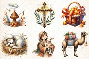 Christmas, Nativity, Clipart, an Illustration by DreamCafeArt (Thumbnail 4 of 7)