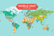World Travel Map, an Animal Illustration by GlebTagirov (Thumbnail 1 of 7)