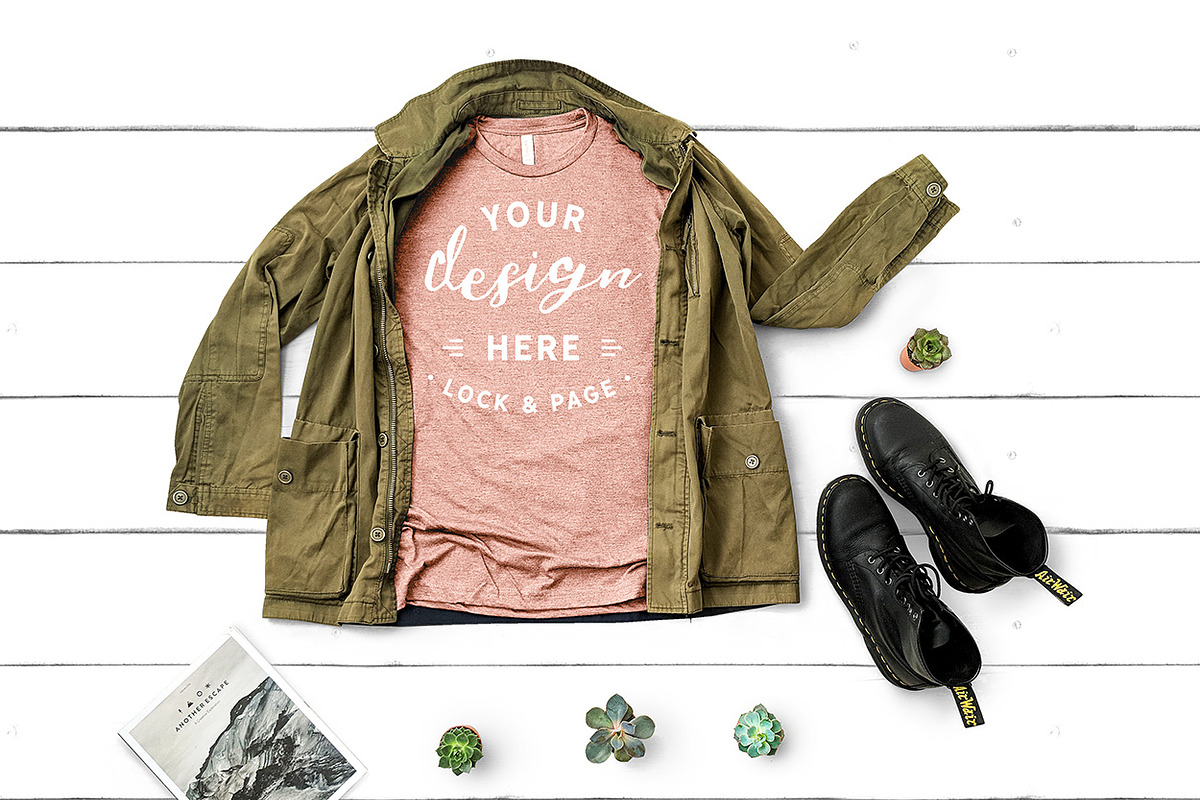 T-Shirt Mockup Bundle Bella Canvas, a Shirt Mockup by lock and page (Photo 63 of 71)