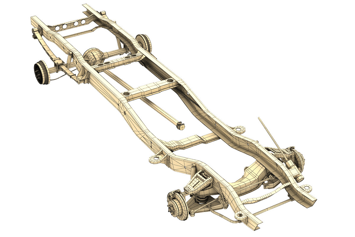 PICKUP TRUCK CHASSIS 2WD, a Cars & Vehicle 3D Model by NNAVAS 3D (Photo 11 of 18)