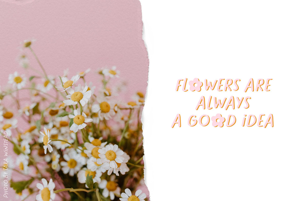 Blooming Mood - Cute Font, a Handwritten Font by simpleblues (Photo 10 of 12)