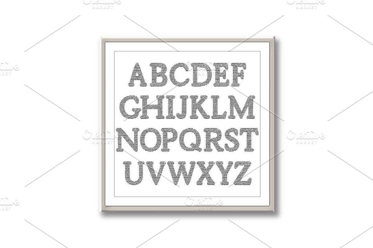 Vector Alphabet Set, an Outline Icon by RODINA (Photo 2 of 3)