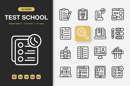 Test School Icons
