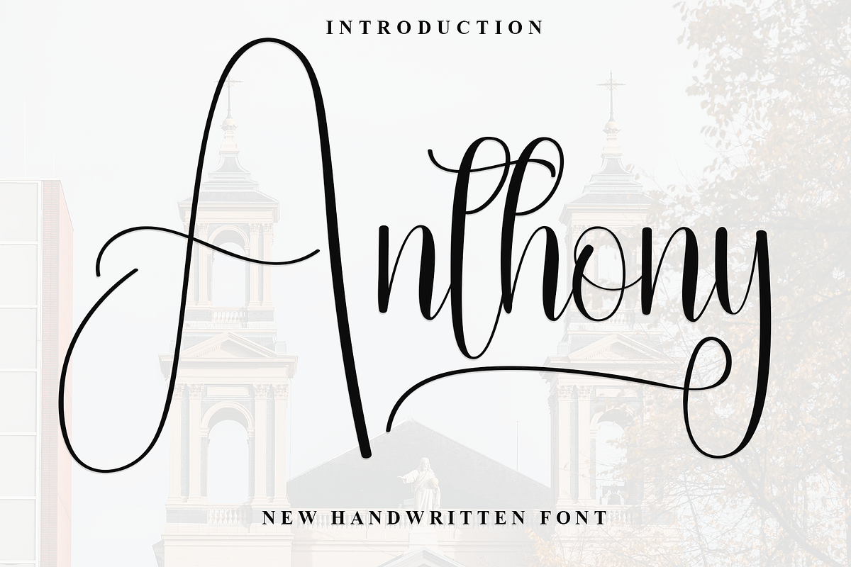 Anthony, a Font by FreshTypeINK (Photo 1 of 8)