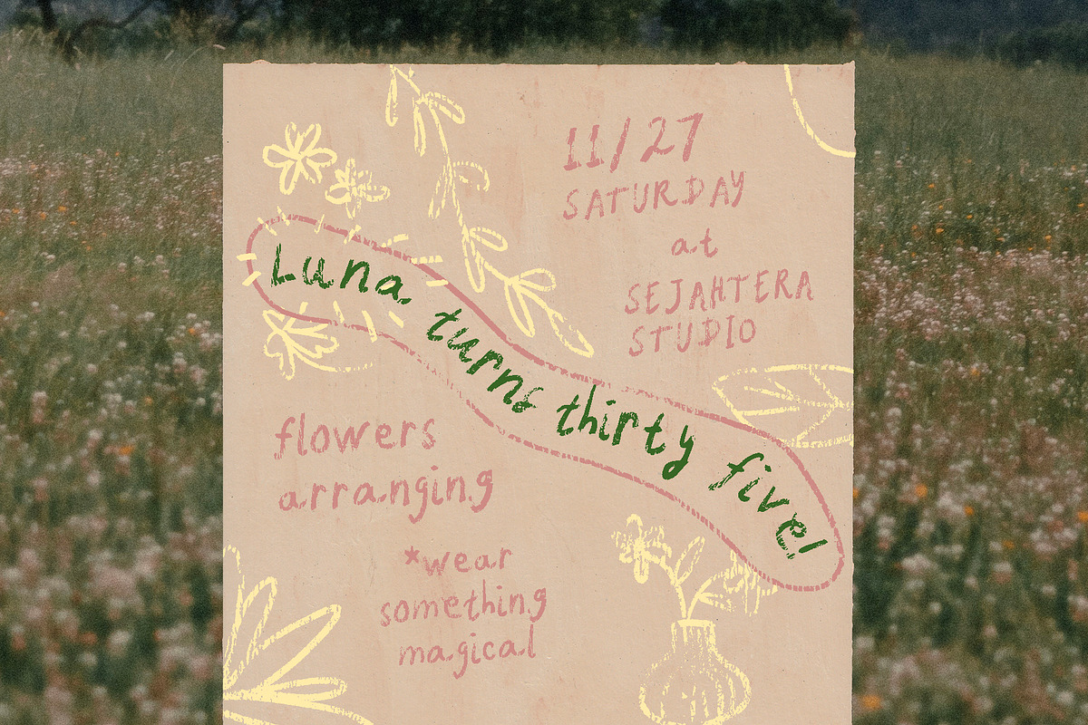Luna's Quill Chalk Font, a Handwritten Font by Perplexitics (Photo 8 of 10)