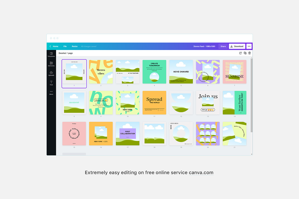 Instagram Templates | Canva, a Social Media Template by BigWeek (Photo 9 of 9)