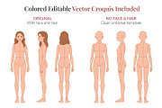 Preteen Fashion Croquis Bundle, a Person Illustration by Shorena Fashion Draws (Thumbnail 12 of 13)