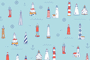 Lighthouse, a Pattern Graphic by GooseFrol (Thumbnail 6 of 10)