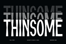 Thinsome - Thin & Tall Font